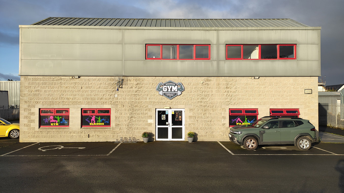 Shannon Community Fitness entrance on Link Road in Smithstown, Shannon